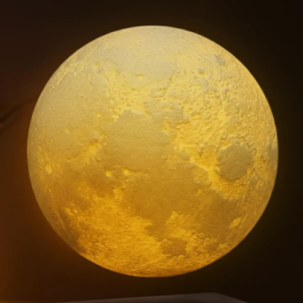 Detail surface lunaire de la lampe lune LED
