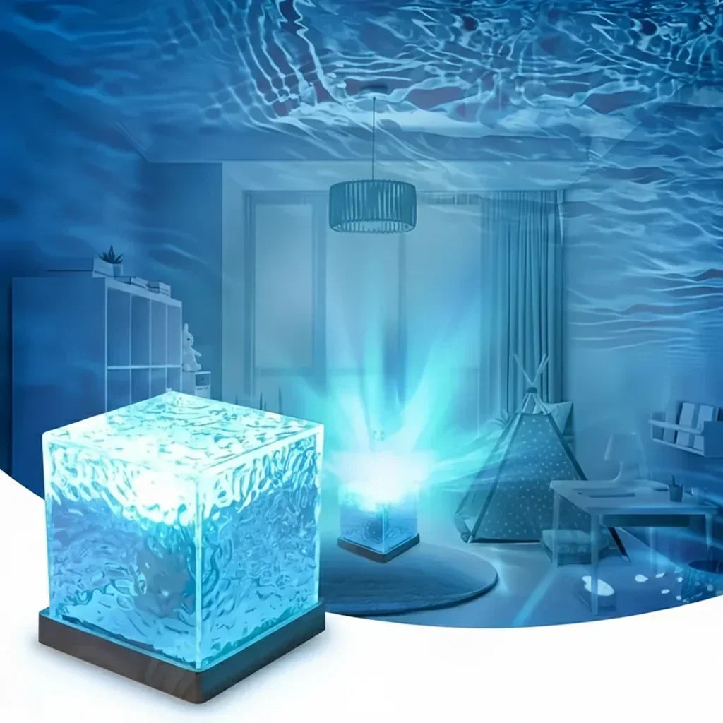 Lampe LED effet eau pour chambre