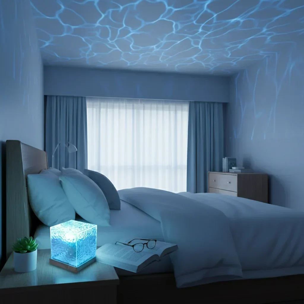 Lampe LED effet eau pour chambre