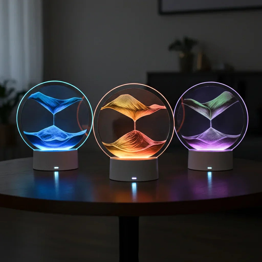 Lampes sable mouvant avec plusieurs couleurs LED