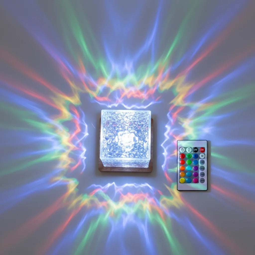 Projecteur lumineux effet eau multicolore