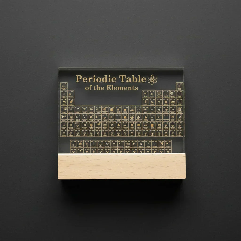 Table périodique des éléments 3D décorative